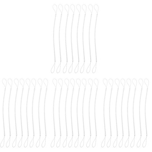 32Pcs White Plastic Replacement Stylus Pen Hanging Ropes for Daily Use