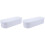 2Pcs Makeup Brush Cleaning Boxes White Tpr PP Home Use Storage Holder 1