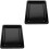 2Pcs Spacious Black Enamel Roasting Pans Induction Baking Sheets 3