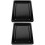 2Pcs Spacious Black Enamel Roasting Pans Induction Baking Sheets 5