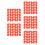 500Pcs Red Pinless Peepers for Chickens Lightweight & Protective 9