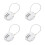 4Pcs Silver Multi-Use Number Code Locks for Gym Lockers and Suitcases 1