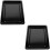 2Pcs Spacious Black Enamel Roasting Pans Induction Baking Sheets 6