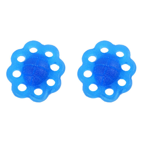 2Pcs Blue Elastic Hand Grip Exerciser 8-Hole Finger Strengthener