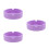 3Pcs Multi Use Violet Silicone Coasters Non Slip Mats 1
