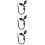 3Pcs Heavy-Duty Black Metal Curtain Tiebacks Hooks with Leaf Design 7