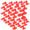 500Pcs Red Pinless Peepers for Chickens Lightweight & Protective 10