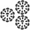 300Sets Black Plastic Toy Eyes Durable Decorative Artificial Eyes 7