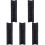 5Pcs Adjustable Black Wine Glass Rack Under Cabinet for Secure Storage 1