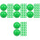 200Pcs Openable Green PVC Party Game Balls Raffle Drawing Props 1