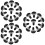 300Sets Black Plastic Toy Eyes Durable Decorative Artificial Eyes 8