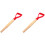 2Pcs Assorted Color Wood Spade Handle Replacement Durable Shaft 1