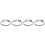 4Pcs Adjustable Silver Rings Women Open Finger Jewelry 4