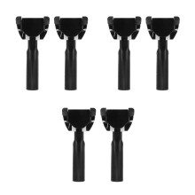 6Pcs Mop Handle Clamp Iron Frame Chrome Head for Commercial Cleaning