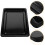 2Pcs Spacious Black Enamel Roasting Pans Induction Baking Sheets 9