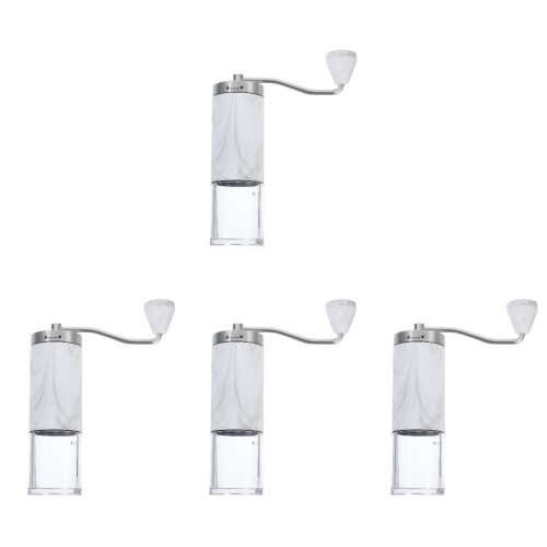 4Pcs Manual Coffee Bean Mill Portable Hand Coffee Grinder