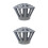 2Pcs Grey Home Gutter Covers with Practical Design and Leaves Filter 5