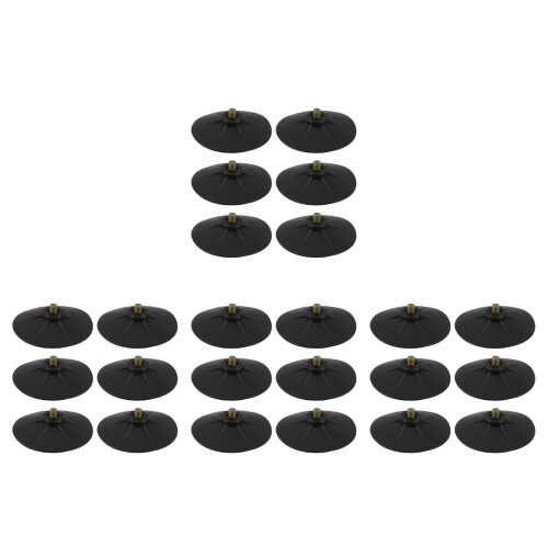 24Pcs Boxing Bag Rubber Suction Cups Replacement Base Durable Black 2