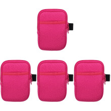 4Pcs Rosy Neoprene Tumbler Bags with Strap Small Portable Bottle Pouch