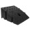 2Pcs Black Plastic Car Sill Protector Portable Ramps for Home Use 2