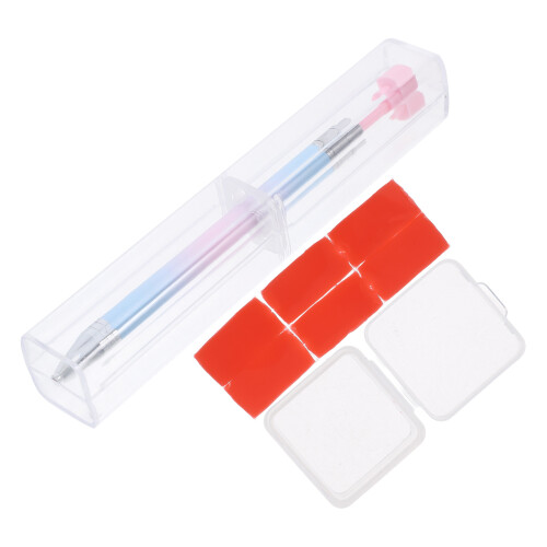2Sets Ergonomic Nail Art Dotting Pen ABS Crystal Picker for Home Use 2