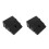 2Pcs Black Plastic Car Sill Protector Portable Ramps for Home Use 3