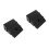 2Pcs Black Plastic Car Sill Protector Portable Ramps for Home Use 4