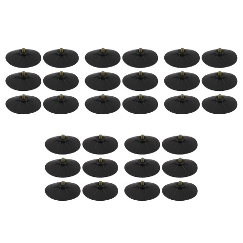 30Pcs Boxing Bag Suction Base Black Rubber Metal Replacement Cups