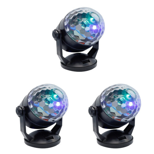 3Pièces Lampes Party Par Noires Puissantes Activation 1