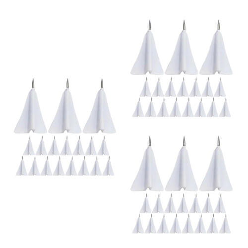 54Pcs White Airplane Thumbtacks for Cork Board Classroom Use