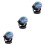 3Pièces Lampes Party Par Noires Puissantes Activation 5