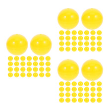 90Pcs Yellow Opaque Raffle Balls PVC Party Game Balls for Fun Events