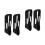 4Pcs Comfortable Anti Snore Chin Strap for Users Breathable Black 5