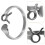 4Pcs Adjustable Silver Rings Women Open Finger Jewelry 10