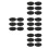 24Pcs Boxing Bag Rubber Suction Cups Replacement Base Durable Black 6