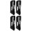4Pcs Comfortable Anti Snore Chin Strap for Users Breathable Black 6