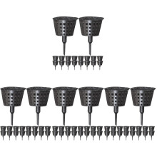 120Pcs Black Plastic Fertilizer Containers for Bonsai Slow Release Use