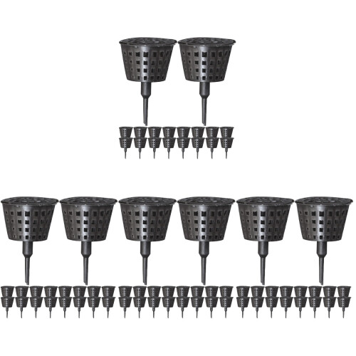 120Pcs Black Plastic Fertilizer Containers for Bonsai Slow Release Use