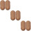 30Pcs Versatile Wood Grain Paper Plates Party Tableware Multi Color 10