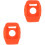 2Pcs Flexible Silicone Watch Protect Case Orange for M430 3