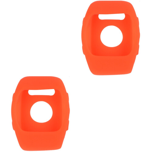 2Pcs Flexible Silicone Watch Protect Case Orange for M430 2