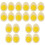 20Pcs Yellow Artificial Boiled Eggs PVC Food Models for Playing 4