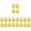 20Pcs Yellow Artificial Boiled Eggs PVC Food Models for Playing 6