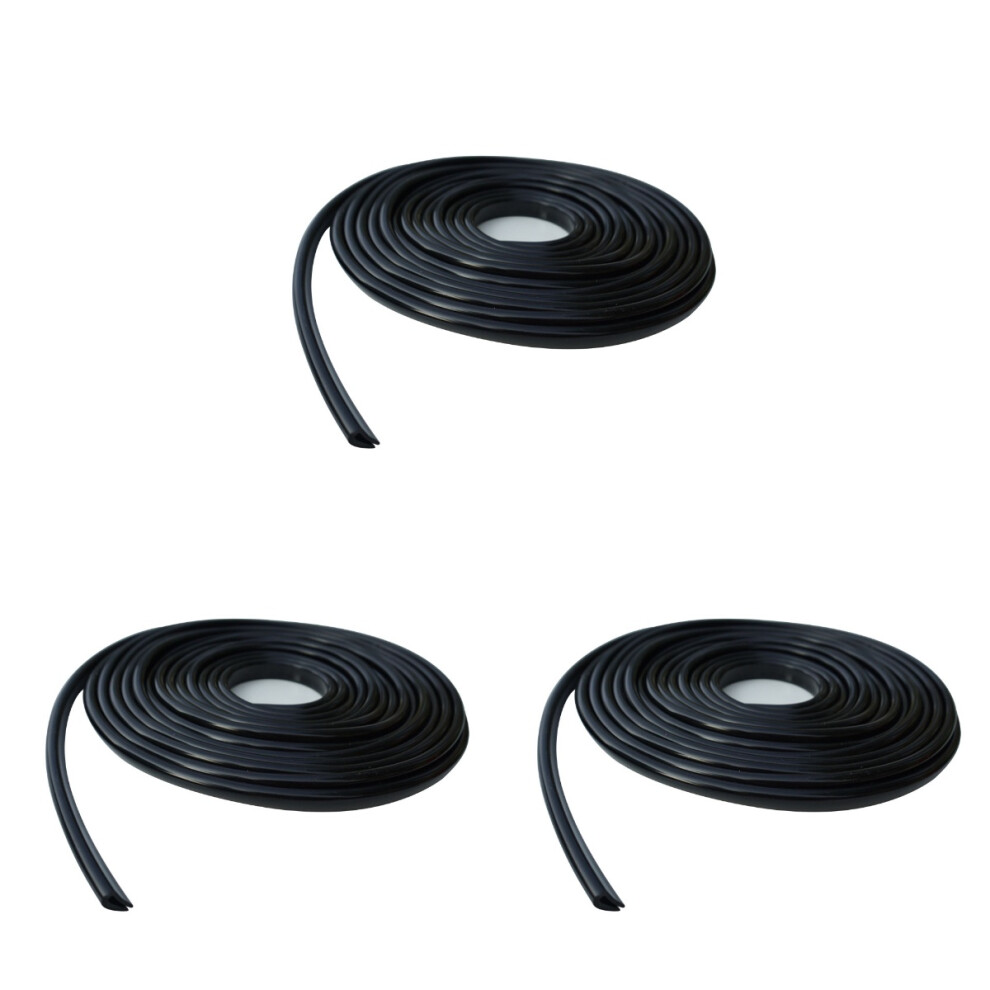 3Pcs Car Door Covers Pvc Heat Resistant Scratch Protector Guards Black 3713322533046