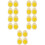 20Pcs Yellow Artificial Boiled Eggs PVC Food Models for Playing 8