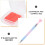 2Sets Ergonomic Nail Art Dotting Pen ABS Crystal Picker for Home Use 11