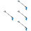 4Pcs Foldable Grabber Tool Blue Aluminum Trash Picker for Home Use 7