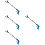 4Pcs Foldable Grabber Tool Blue Aluminum Trash Picker for Home Use 8