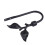 3Pcs Heavy-Duty Black Metal Curtain Tiebacks Hooks with Leaf Design 8