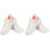 2Paren Sneakers Wit Met Comfortabele Honingraat Binnenzool 1